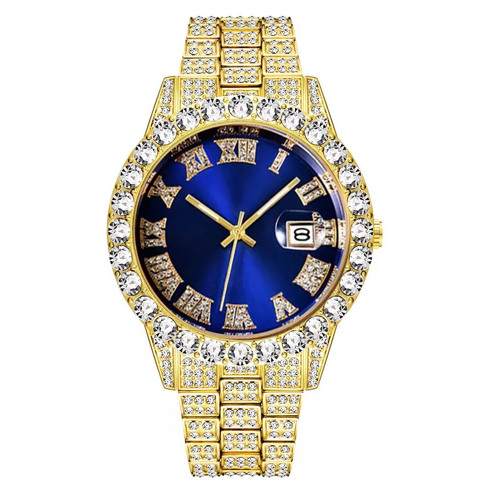 ساعت مچی عقربهای مردانه مدل فول نگین دیتی جاست کد TA1 - - 1