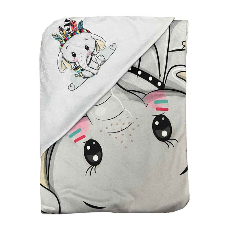 پتو کودک مدل دورپیچ 578 سایز 75x75 سانتی متر