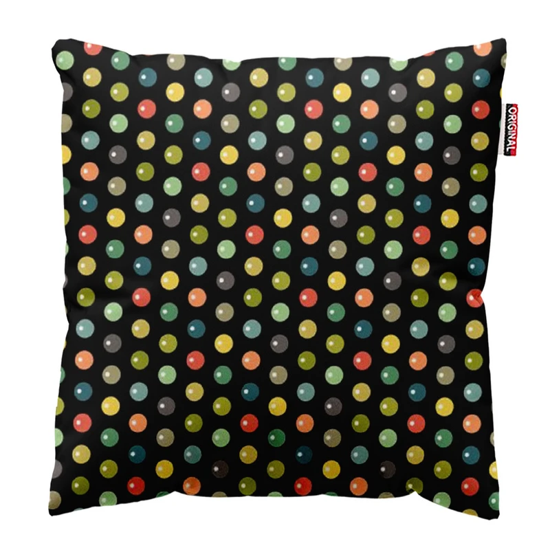 کوسن پاد آفرین طرح دایره های رنگی کد 3010 سایز 30*30 سانتی متر