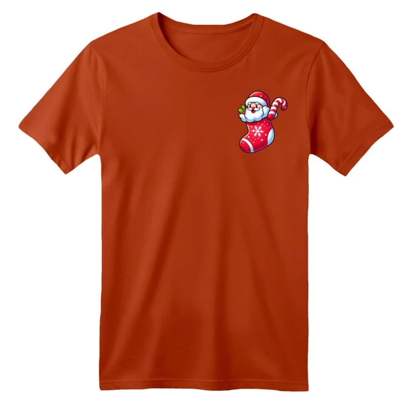 تی شرت آستین کوتاه بچگانه مدل بابانوئل کریسمس کد 25