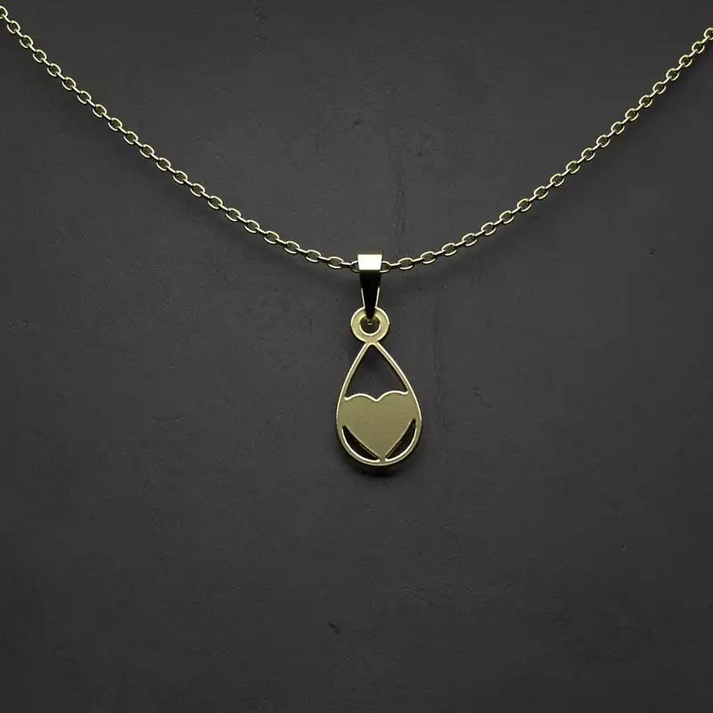 گردنبند طلا 18 عیار زنانه مدوپد مدل هندسی کد CA10102