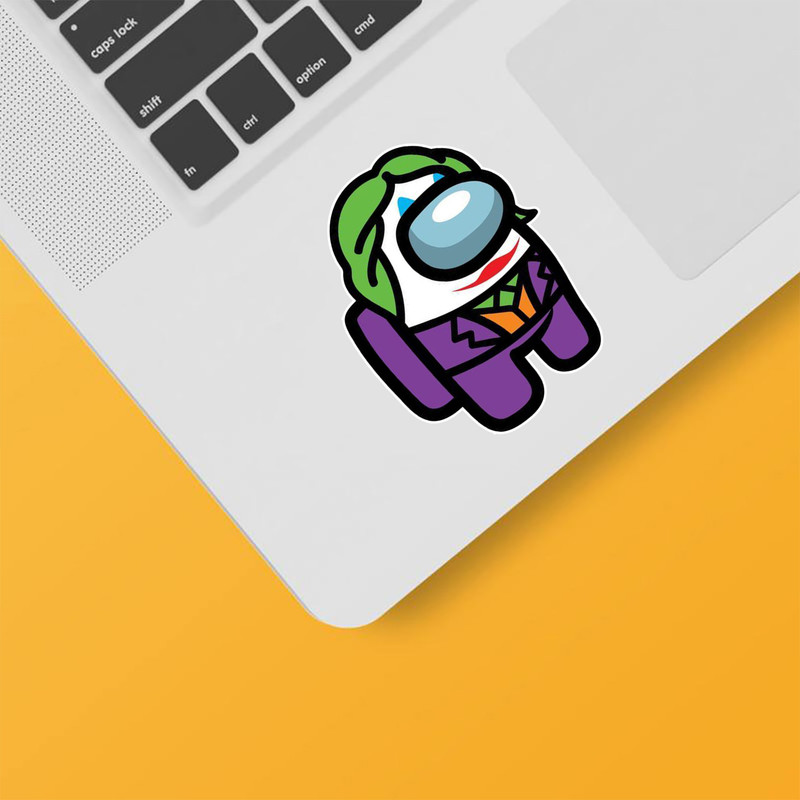 استیکر لپ تاپ و موبایل بووم طرح امانگ آس مدل Joker کد MR18