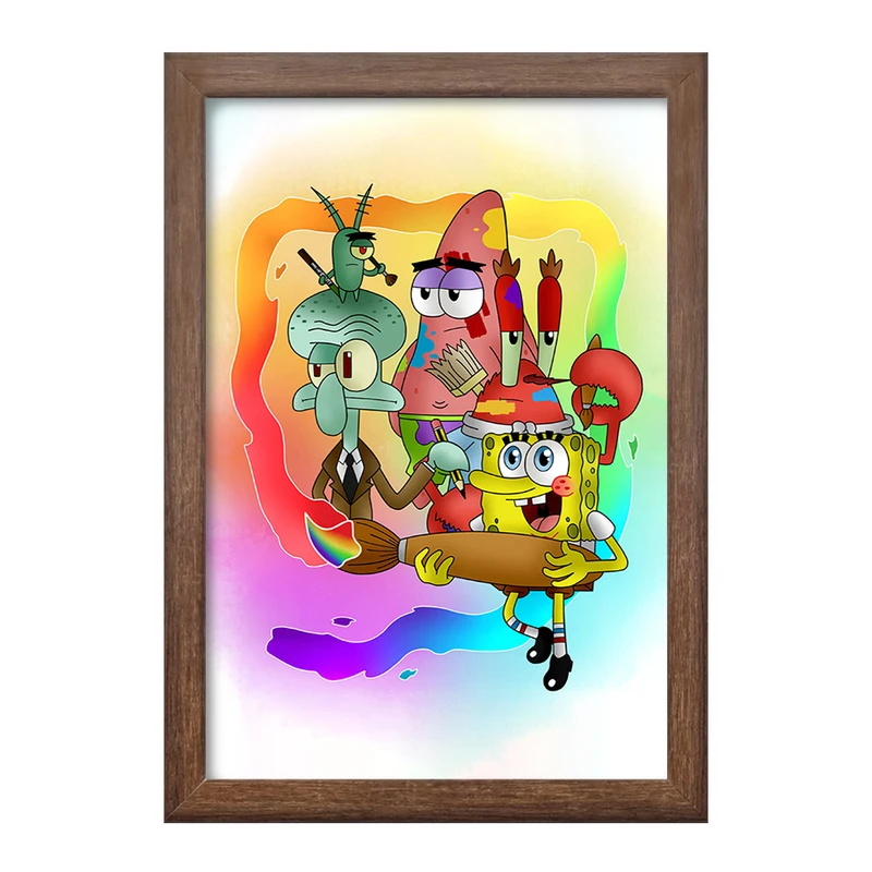 تابلو خندالو طرح باب اسفنجی و پاتریک کد F2259