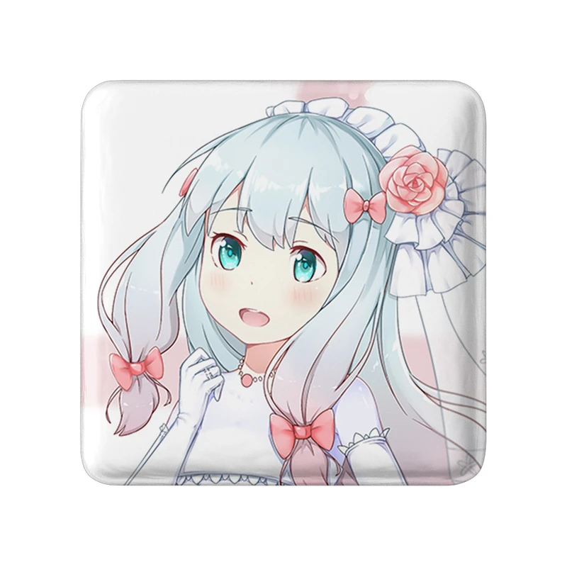 مگنت خندالو طرح ساگیری انیمه ارومانگا سنسی Eromanga Sensei  مدل مربعی کد 22596
