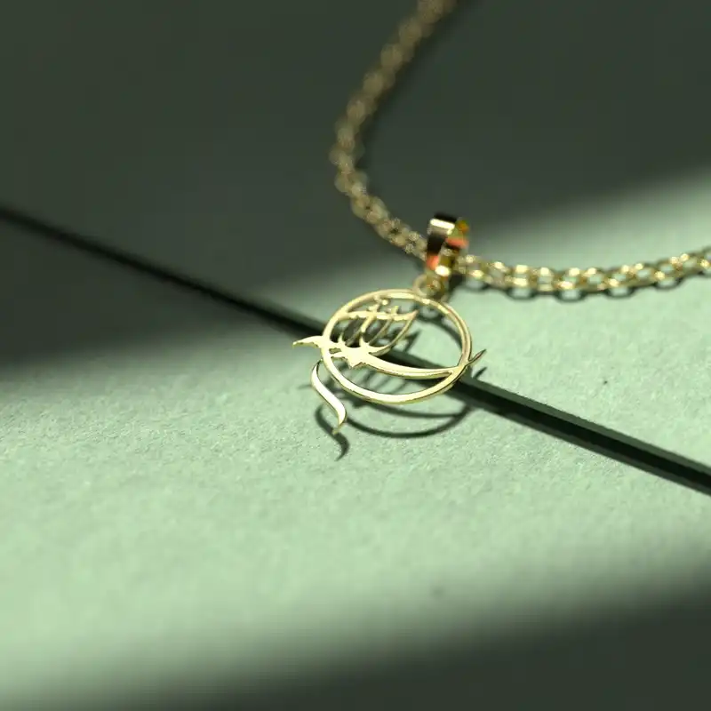 گردنبند طلا 18 عیار زنانه مدوپد مدل گل کد CA10951