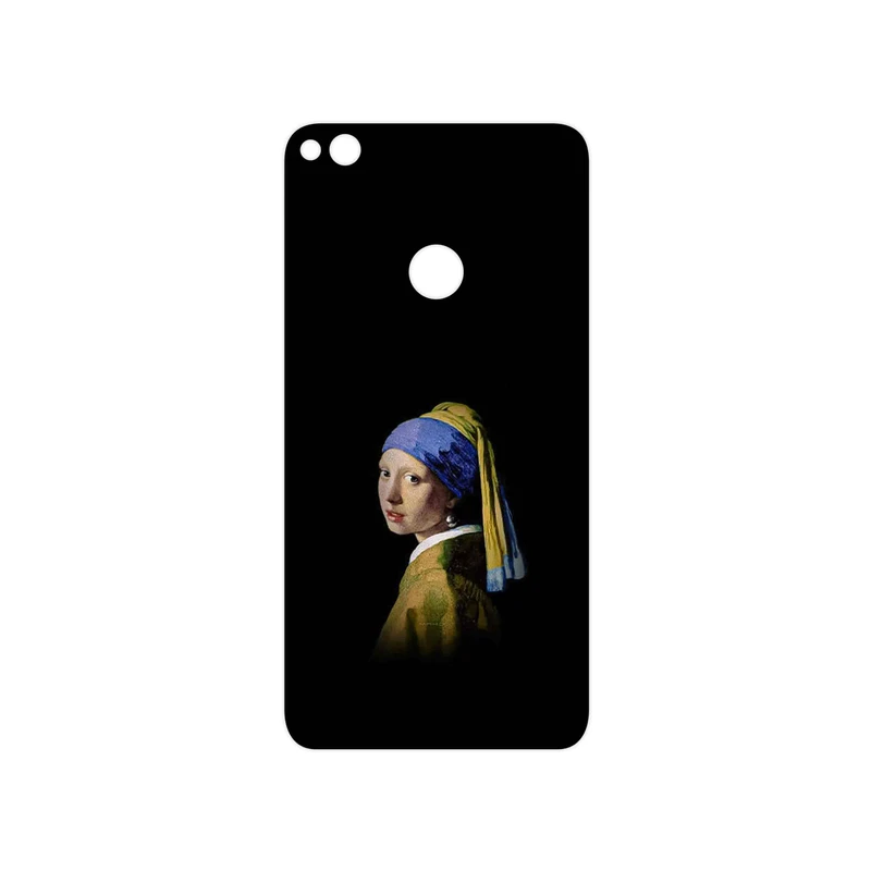 برچسب پوششی ماهوت مدل Girl with a Pearl Earring of Vermeer مناسب برای گوشی موبایل آنر 8 Lite