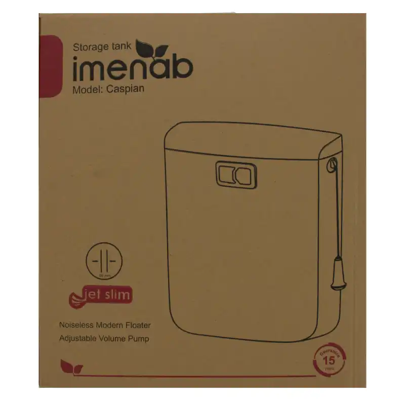 فلاش تانک ایمن آب مدل کاسپین شاسی کروم