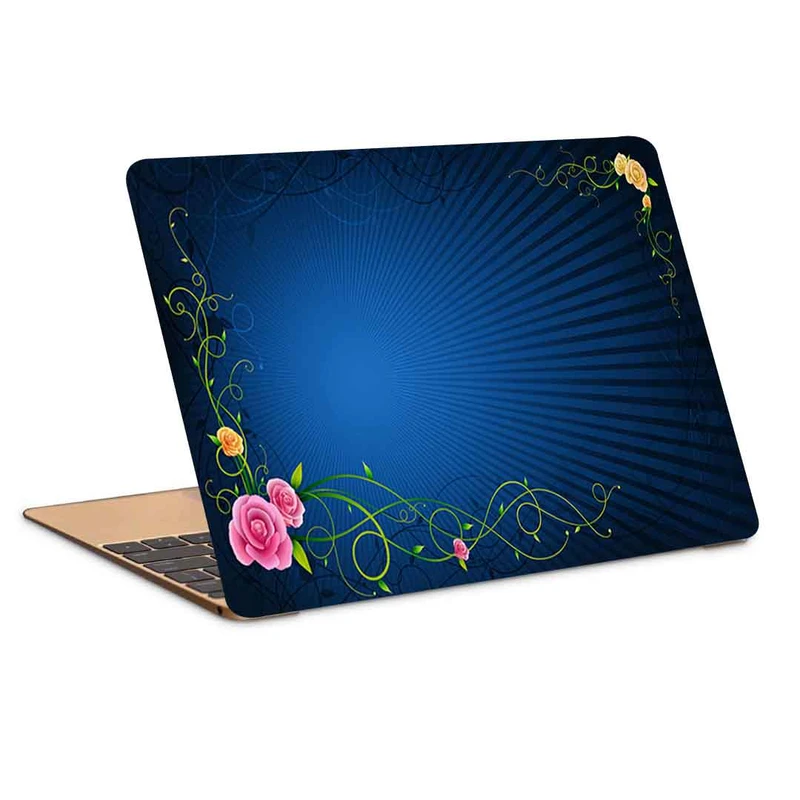 استیکر لپ تاپ طرح flowers lines pattern کد P-759 مناسب برای لپ تاپ 15.6 اینچ