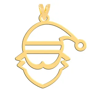 آویز گردنبند طلا 18 عیار زنانه فرشته مدل بابا نوئل   WNL-000485