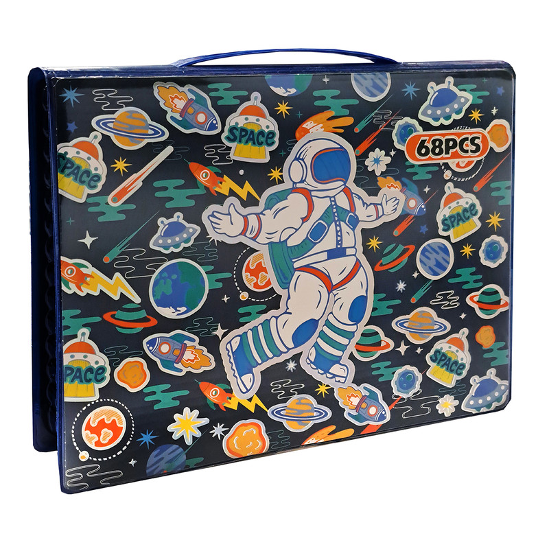 بسته رنگ آمیزی مدل 220طرح فضایی مجموعه 68 عددی