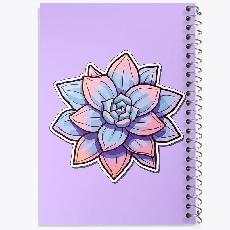 دفتر نت موسیقی 50 برگ خندالو مدل گل و گیاه کد 36586