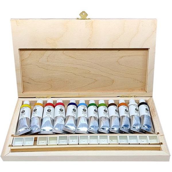 آبرنگ رایمون جعبه چوبی 12 رنگ مدل Extra Fine