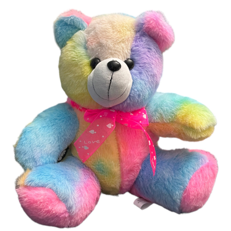 عروسک مدل خرس آبرنگی ارتفاع 30 سانتی متر