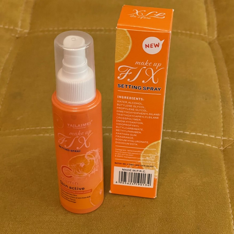 اسپری تثبیت کننده آرایش تایلامی مدل ویتامین سی حجم 120 میلی لیتر