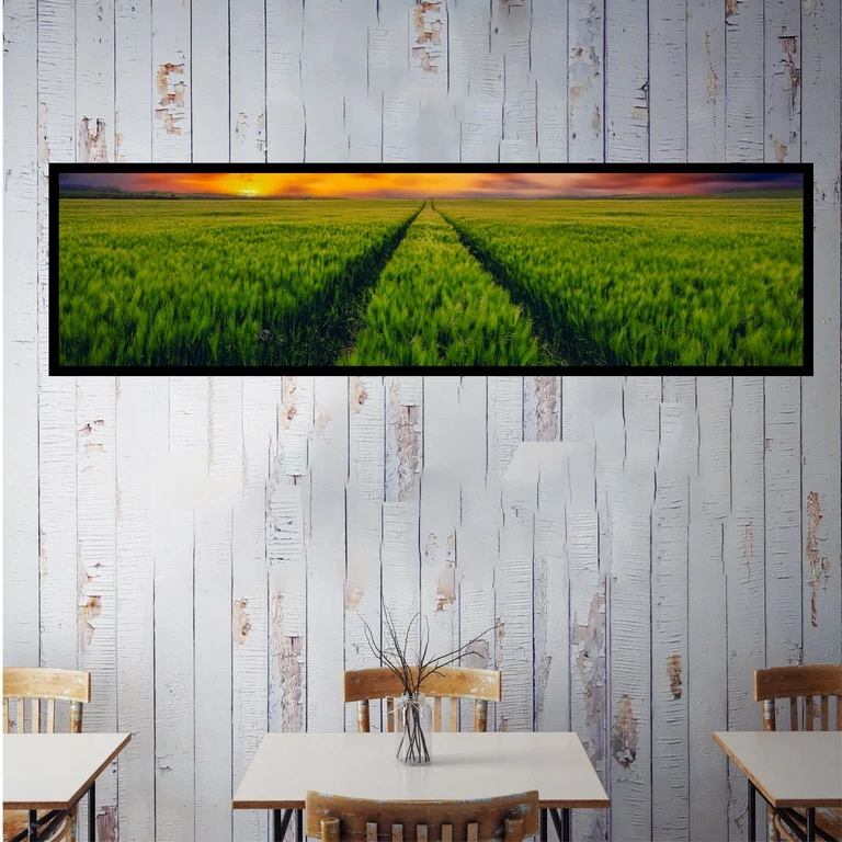 تابلو بکلیت طرح طبیعت دشت و مزرعه مدل کشیده B-7608