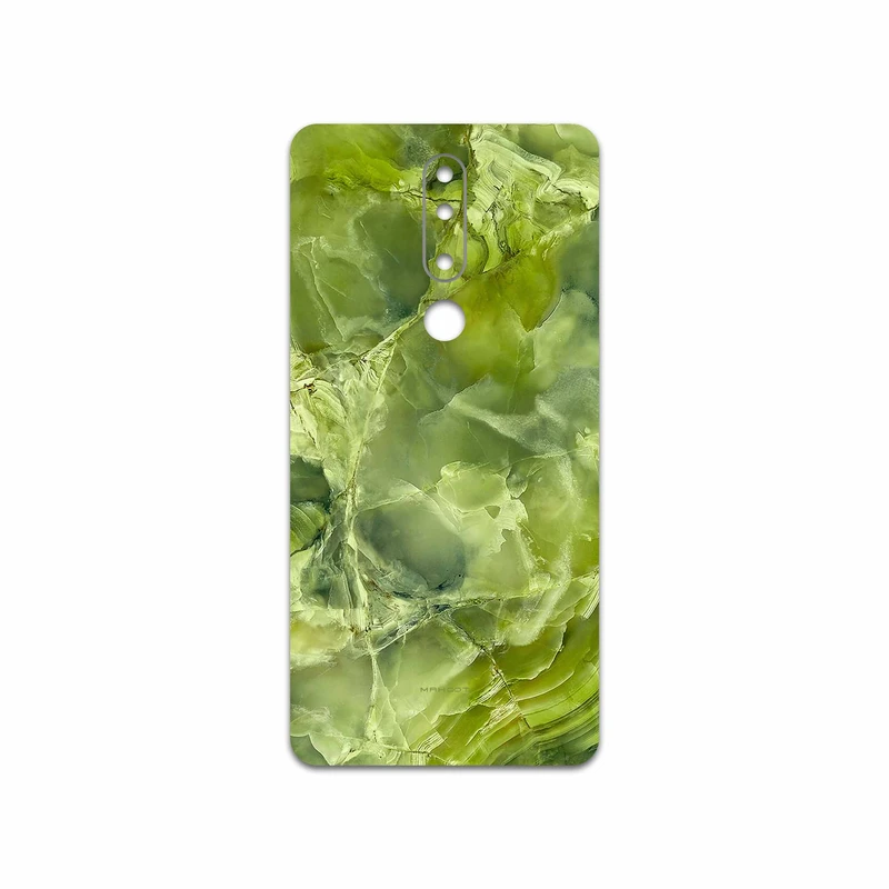 برچسب پوششی ماهوت مدل Green Crystal Marble مناسب برای گوشی موبایل نوکیا 3.1 Plus