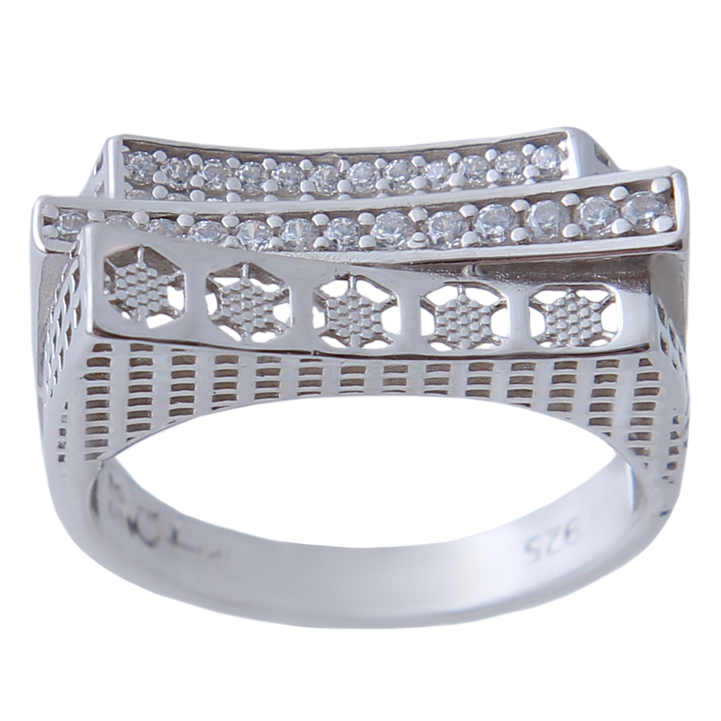  انگشتر نقره زنانه بازرگانی میلادی کد AWR_596