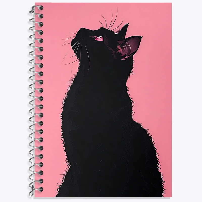 دفتر لغت 50 برگ خندالو طرح گربه (Cat) کد N2945