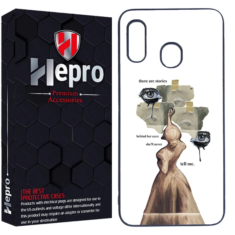 کاور هپرو طرح چشم دختر کد Dimo-666 مناسب برای گوشی موبایل سامسونگ Galaxy A20/A30