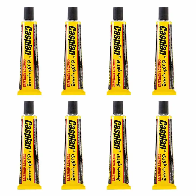 چسب فوری کاسپین مدل 0102 حجم 50 میلی لیتر بسته 8 عددی