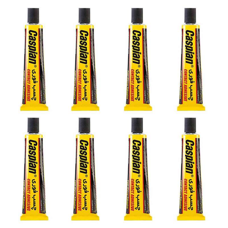 چسب فوری کاسپین مدل 0102 حجم 50 میلی لیتر بسته 8 عددی