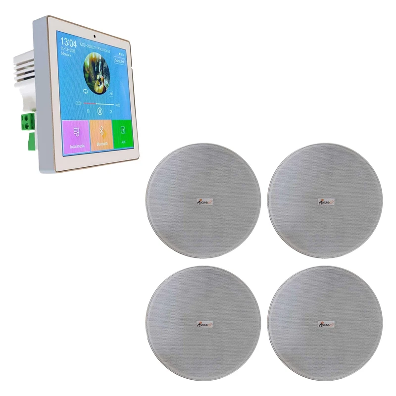 اسپیکر سقفی ساندکو مدل TW-365 به همراه آمپلی فایر مجموعه 4 عددی