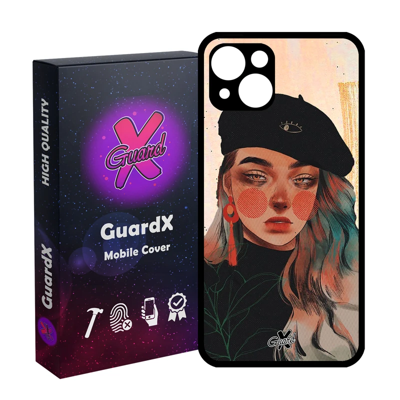 کاور گارد ایکس طرح Girl مدل Glass10321 مناسب برای گوشی موبایل اپل iPhone 13