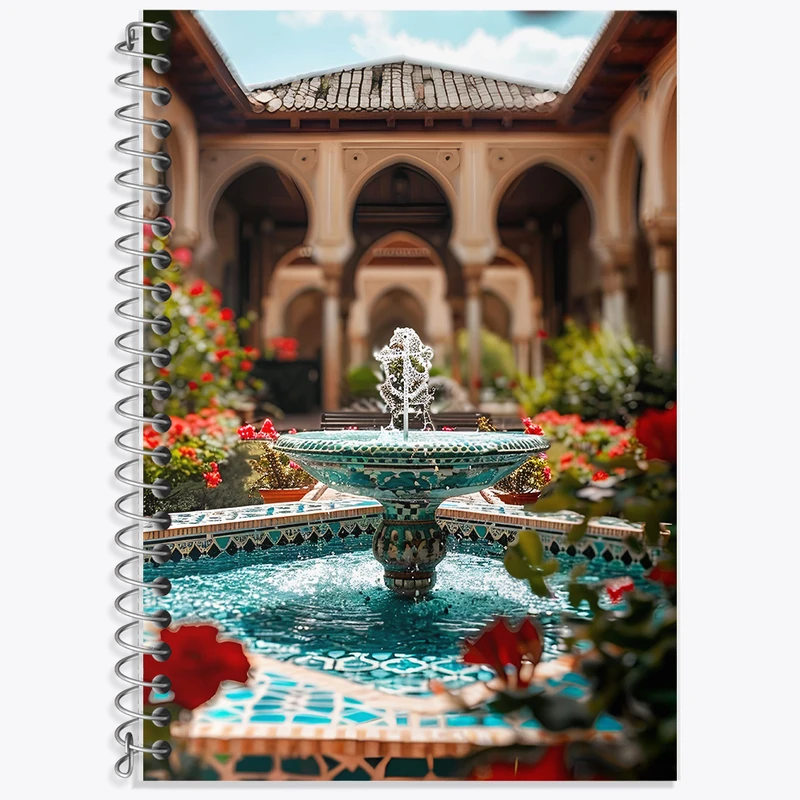 دفتر نت موسیقی 50 برگ خندالو طرح حیاط خانه کد F6347