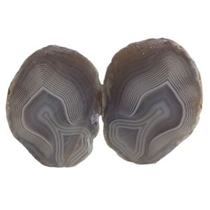 سنگ راف عقیق مدل سلیمانی کد RS1533 مجموعه 2 عددی