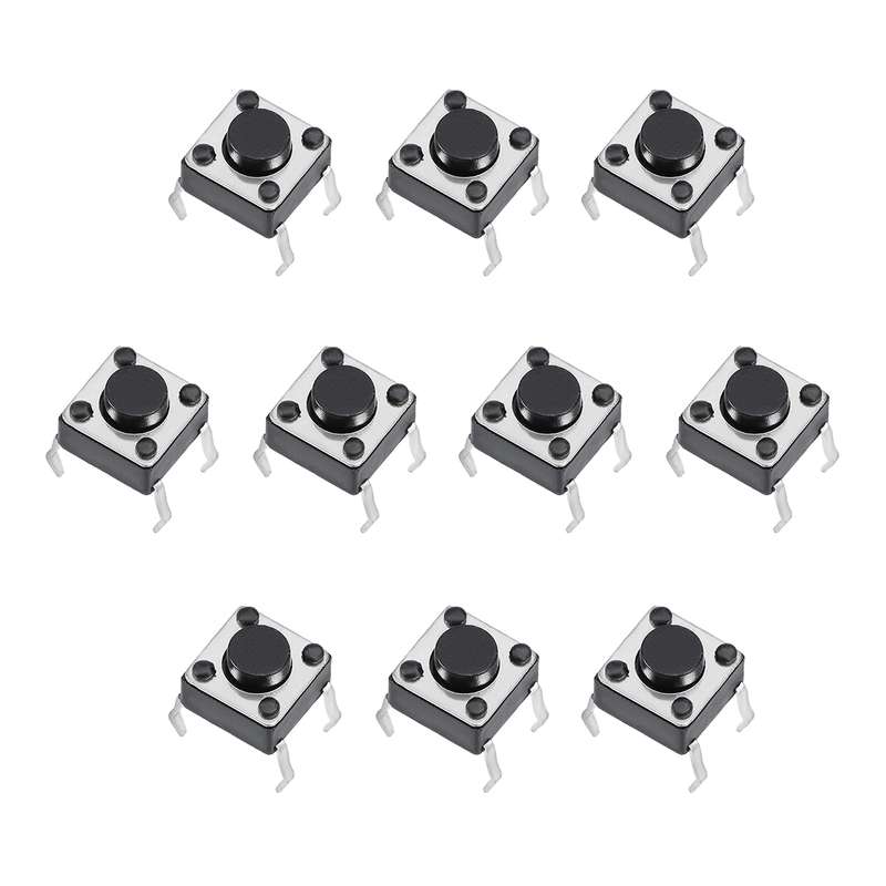 میکرو سوئیچ مدل Vertical-6×6×4.3-4P بسته 10 عددی