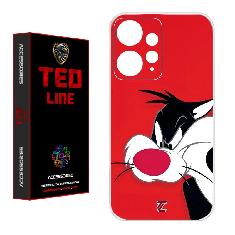 کاور تدلاین طرح کارتون سیلوستر کد 1221 مناسب برای گوشی موبایل شیائومی Redmi Note 12 4G