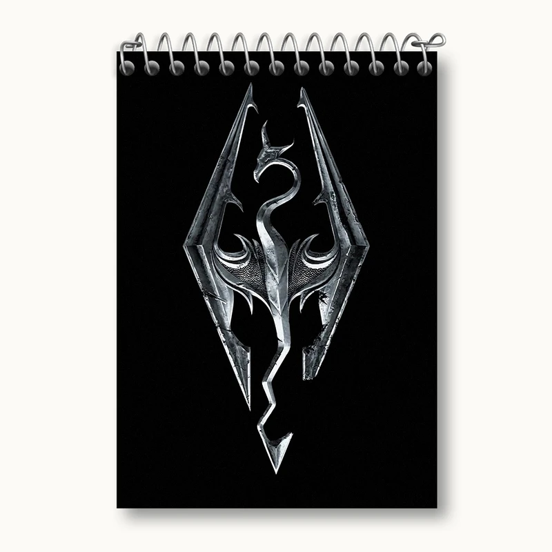 دفتر یادداشت 50 برگ خندالو مدل بازی اسکایریم (Skyrim) کد 32759