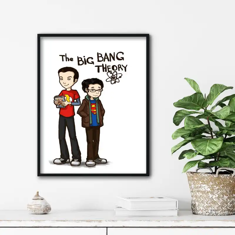 تابلو آتریسا طرح سریال big bang theory مدل ATB003