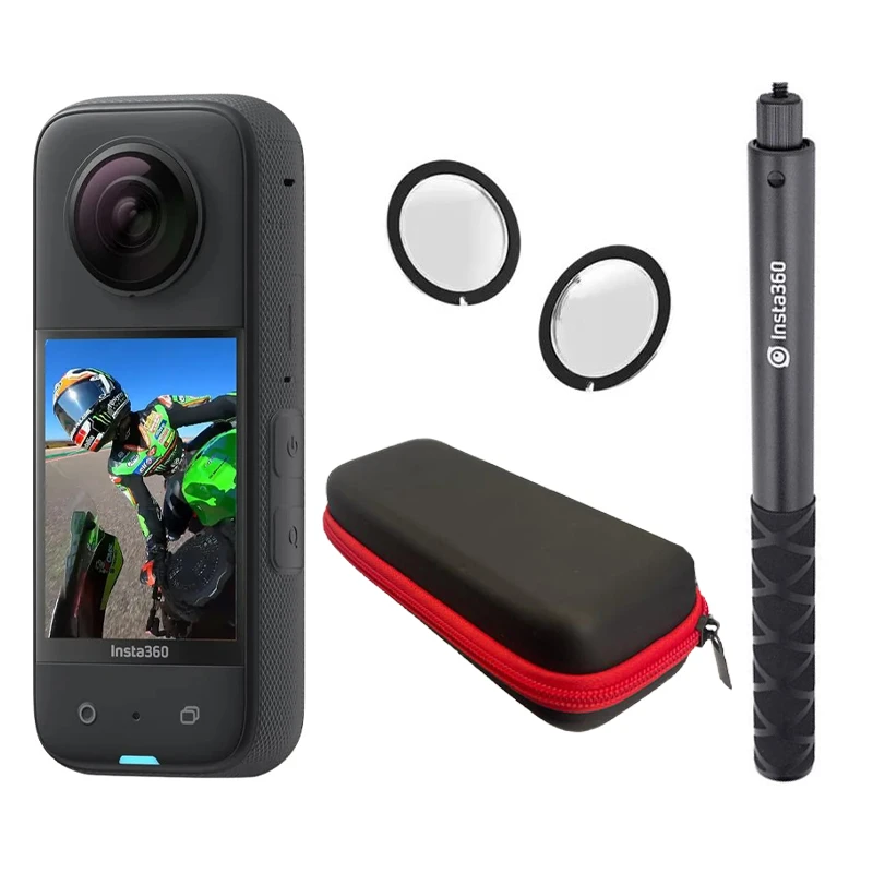 دوربین فیلم برداری ورزشی اینستا 360 مدل  INSTA360 X3 به همراه لوازم جانبی