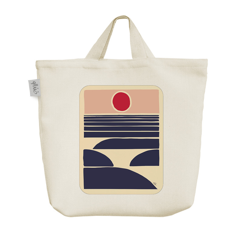 ساک خرید خندالو مدل غروب خورشید کد 8712