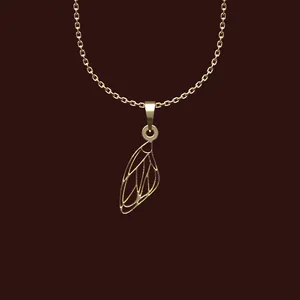 گردنبند طلا 18 عیار زنانه مدوپد مدل هندسی کد X2-1-1103