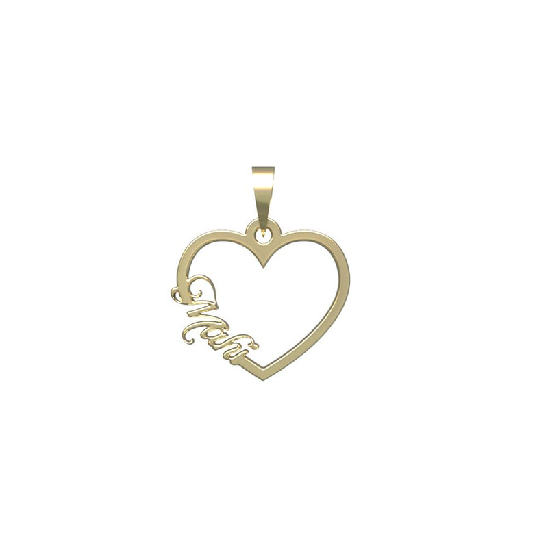 آویز گردنبند طلا 18 عیار زنانه مدوپد مدل اسم مهی mahi کد PB1-10509