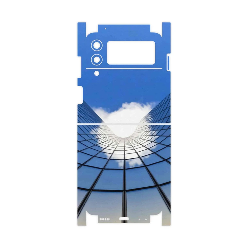 برچسب پوششی ماهوت مدل Glass skyscraper-FullSkin مناسب برای گوشی موبایل سامسونگ Galaxy Z Flip3 5G