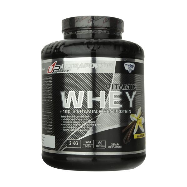 پودر وی پروتئین و پرمیکس ویتامین پگاه با طعم وانیل - 2000 گرم