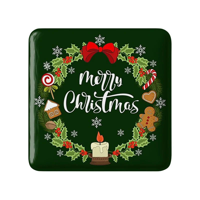 مگنت خندالو طرح کریسمس Christmas مدل مربعی کد 22148