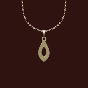 گردنبند طلا 18 عیار زنانه مدوپد مدل هندسی کد X2-1-1145