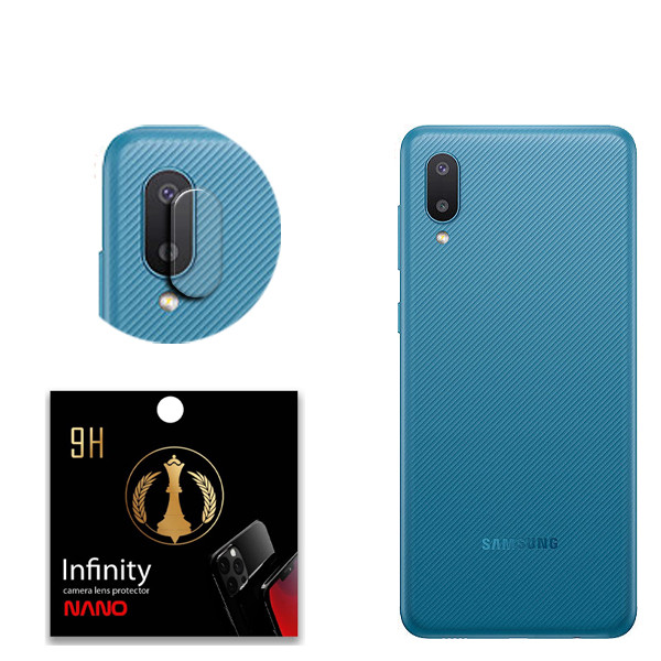 محافظ لنز دوربین نانو اینفینیتی مدل Pro Max مناسب برای گوشی موبایل سامسونگ Galaxy A02