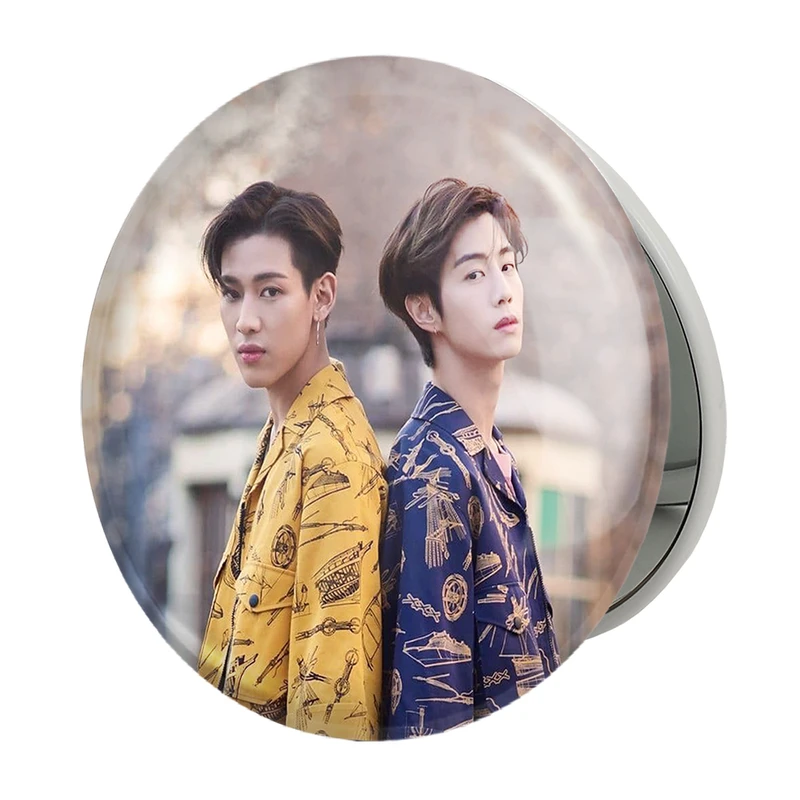 آینه جیبی خندالو طرح مارک و بم بم گروه گات سون GOT7 مدل تاشو کد 11644 