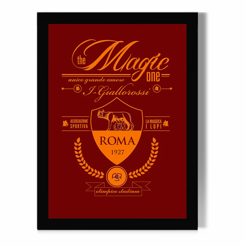 تابلو مدل دیواری طرح آس رم | AS Roma کد FD544