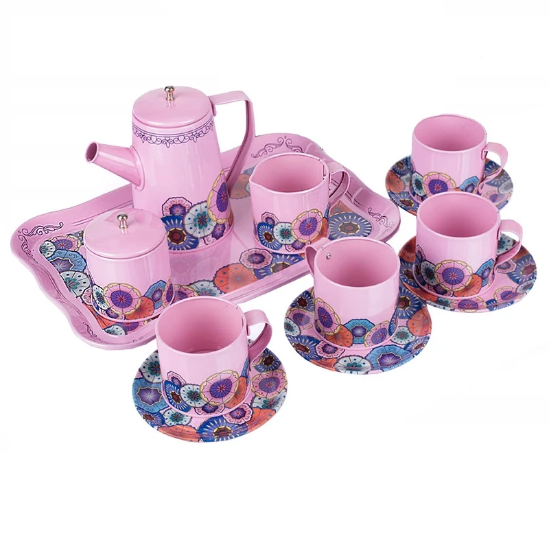 ست 12 تکه اسباب بازی چایخوری طرح فلزی کد 999-G