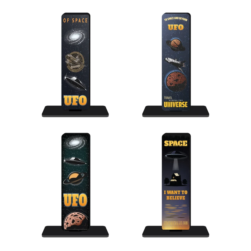 استند رومیزی تزیینی مدل فضا طرح کهکشان و سیاره ها کد 11 مجموعه 4 عددی