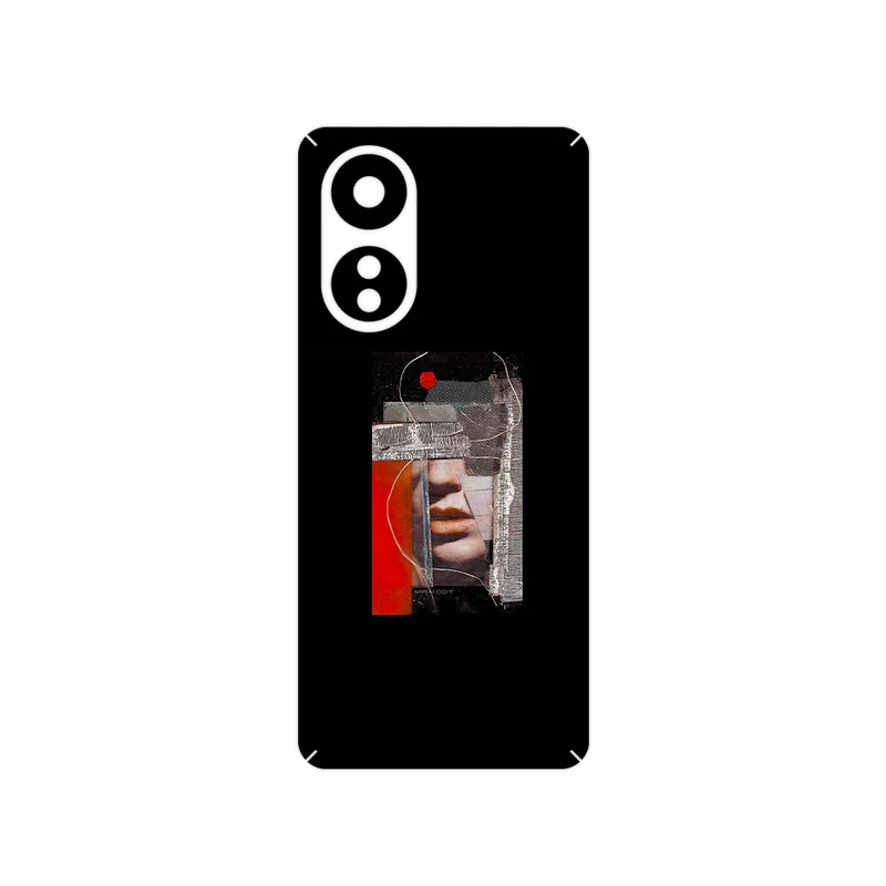 برچسب پوششی ماهوت مدل Collage of Mouth مناسب برای گوشی موبایل اپو A58 4G