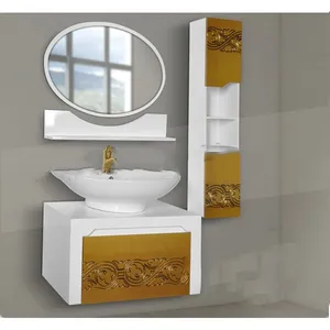 ست کابینت روشویی کاسپین مدل  ID300 به همراه آینه و باکس