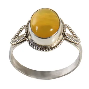 انگشتر نقره زنانه بازرگانی میلادی مدل سنگ عقیق کد AW_025