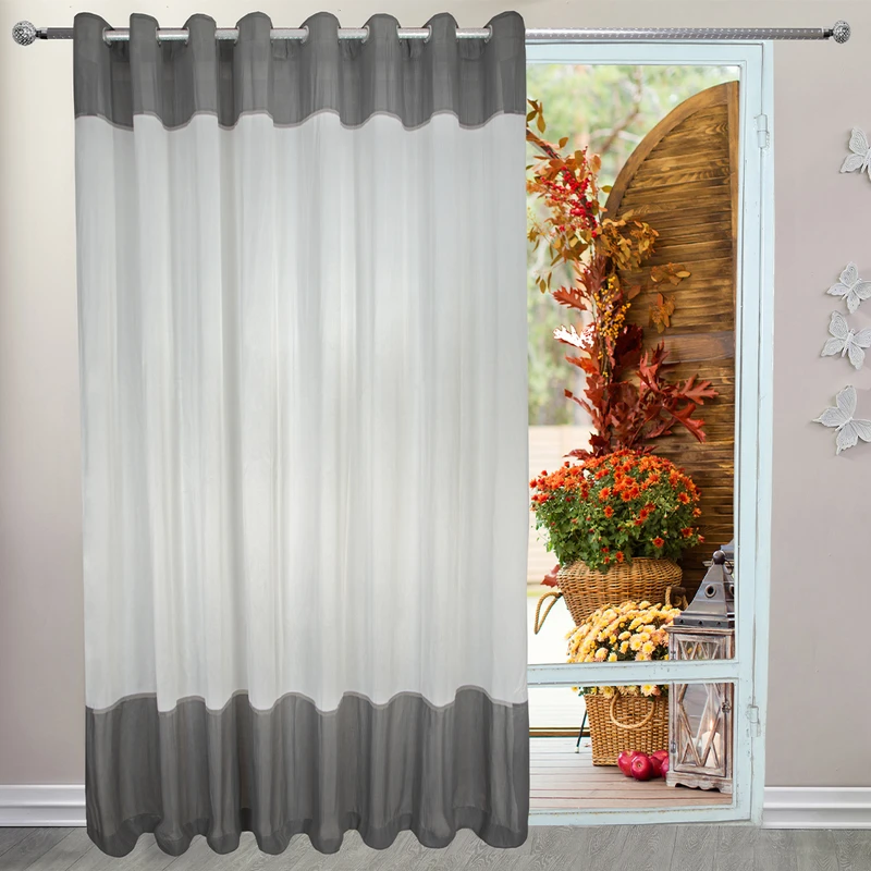 پرده تیکو دکو مدل کتان هرینگ دورنگ ژوردار سایز 300x275 سانتی متر